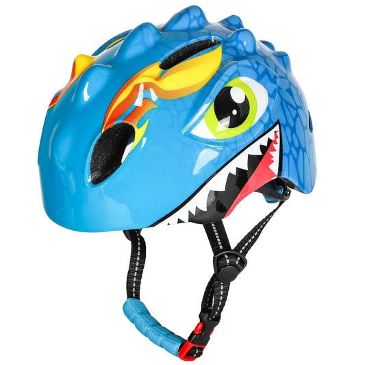 Dinosaur Pattern Bike Helmets for Kids - Breathable Multi-Sport Protection for Cycling and Scooter and Skating